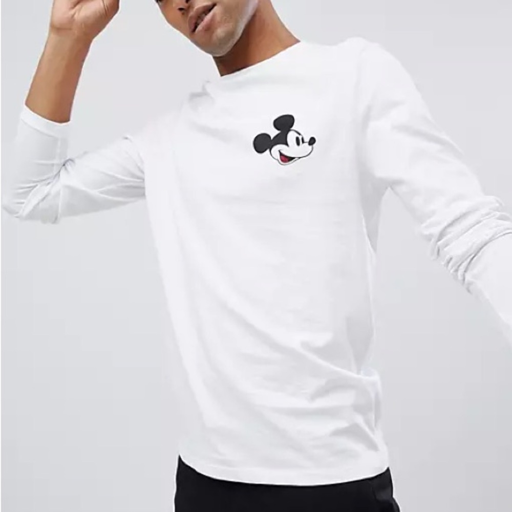 ASOS Mickey Mouse white long sleeve